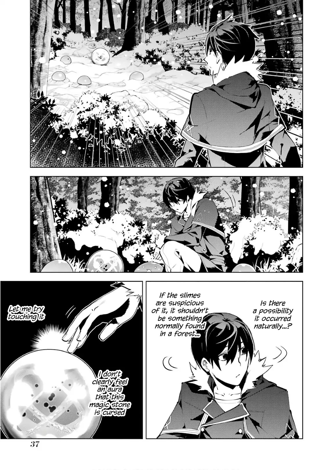 Tensei Kenja no Isekai Raifu ~Daini no Shokugyo wo Ete, Sekai Saikyou ni Narimashita~ Chapter 13 page 37 - Chapter 13: The Slimes Got Enraged