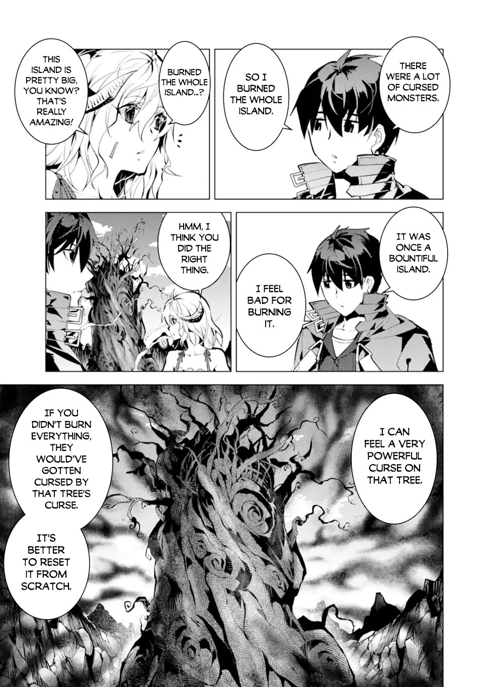 Tensei Kenja no Isekai Raifu ~Daini no Shokugyo wo Ete, Sekai Saikyou ni Narimashita~ Chapter 45.1 page 12 - Chapter 45.1: The Cursed Tree