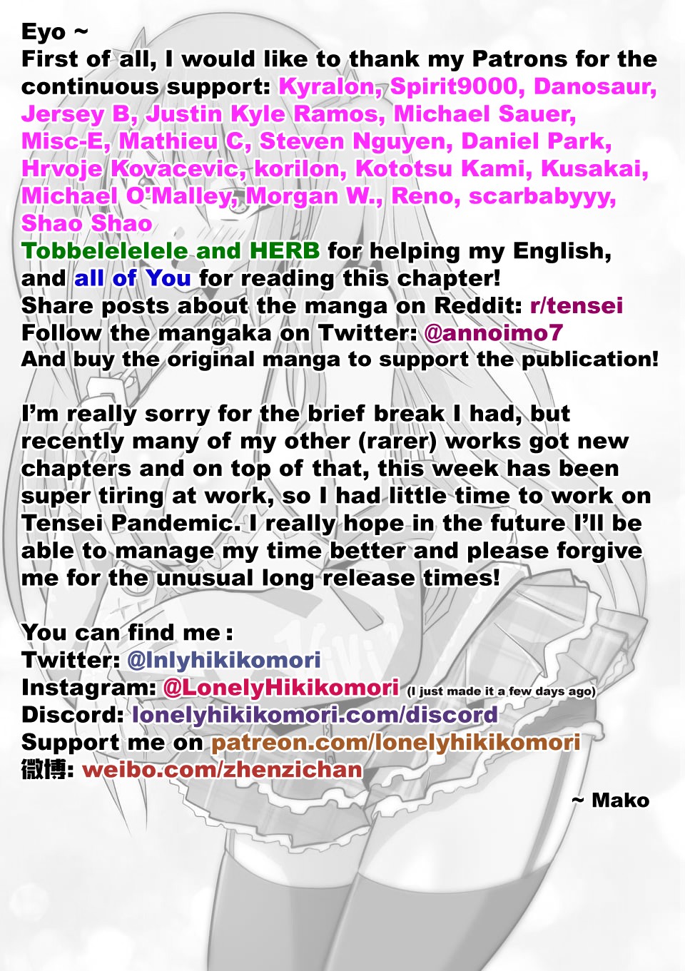 Tensei Pandemic Chapter 47 page 23 - Chapter 47: Girls are so weak