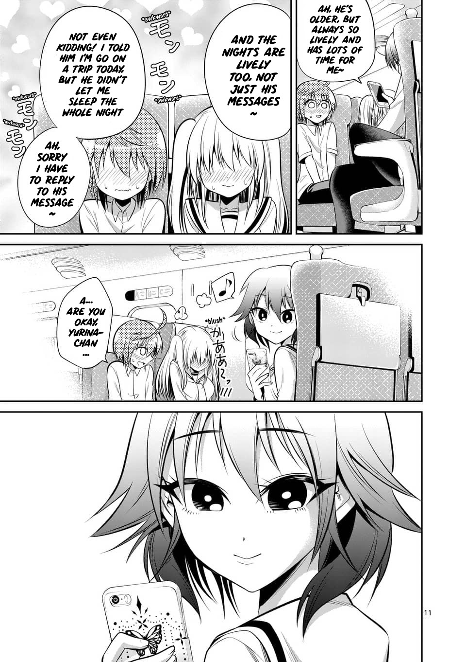 Tensei Pandemic Chapter 48 page 11 - Chapter 48: Speaking of field trip... Girls talk!? ~Prelude~