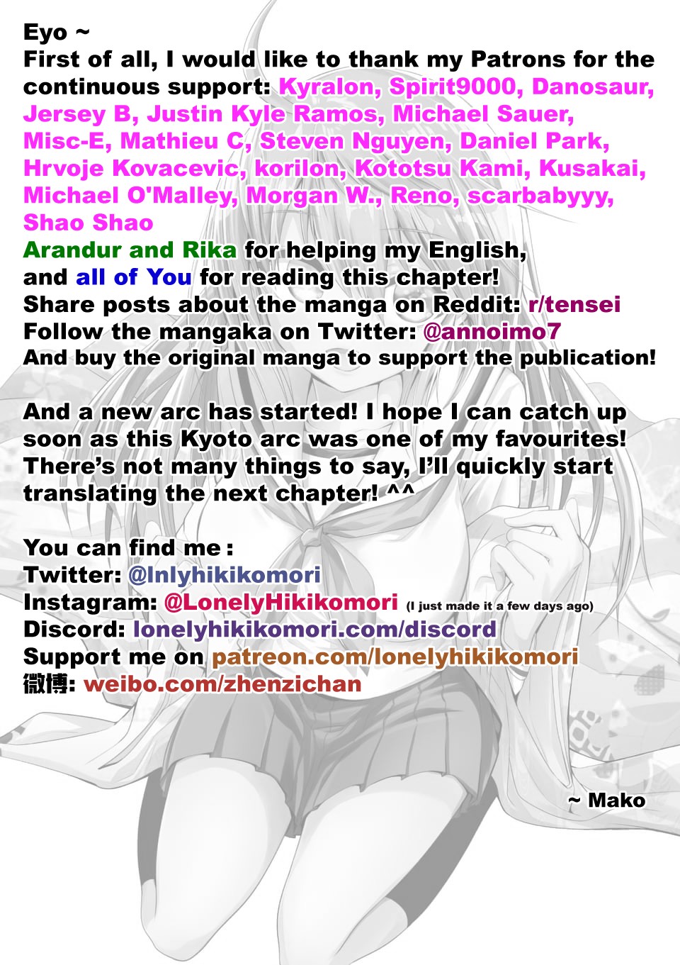 Tensei Pandemic Chapter 48 page 24 - Chapter 48: Speaking of field trip... Girls talk!? ~Prelude~
