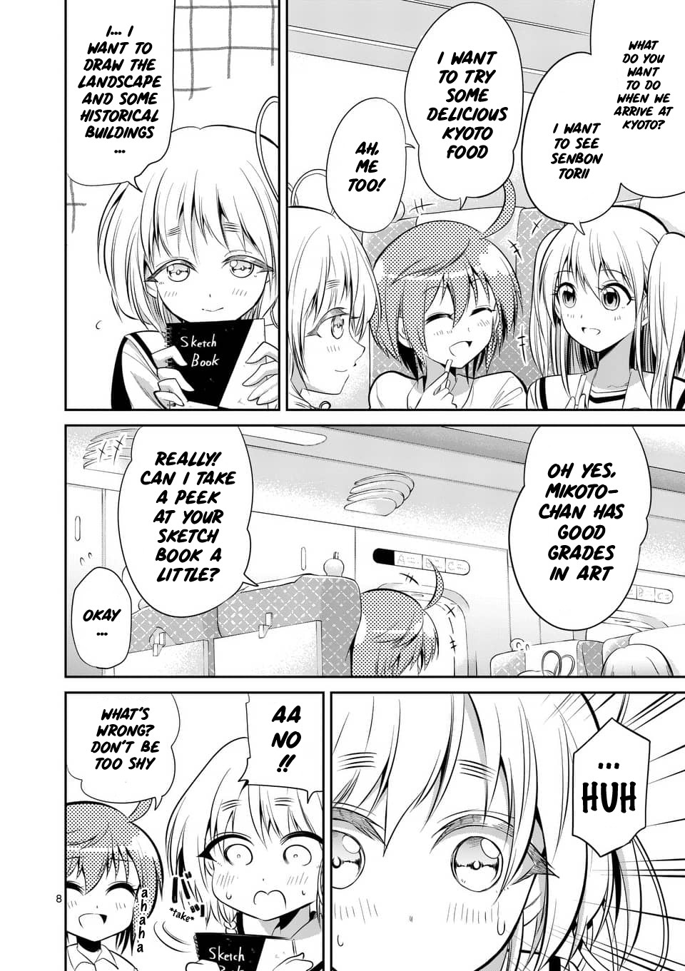 Tensei Pandemic Chapter 48 page 8 - Chapter 48: Speaking of field trip... Girls talk!? ~Prelude~