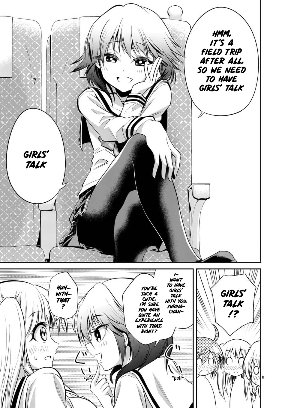 Tensei Pandemic Chapter 48 page 9 - Chapter 48: Speaking of field trip... Girls talk!? ~Prelude~