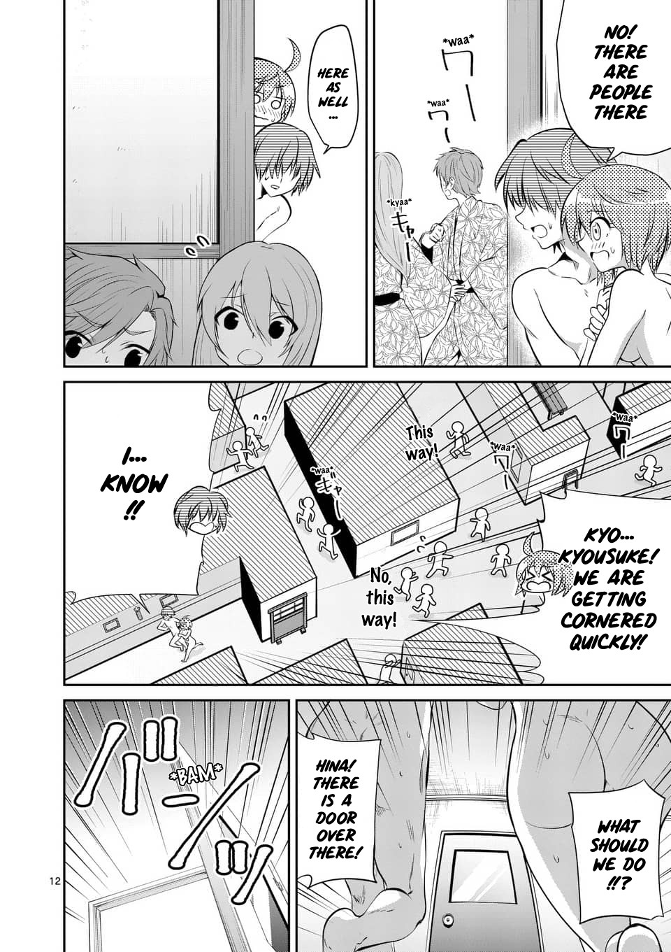 Tensei Pandemic Chapter 52 page 12 - Chapter 52: Don't run in the hallway! Naked...
