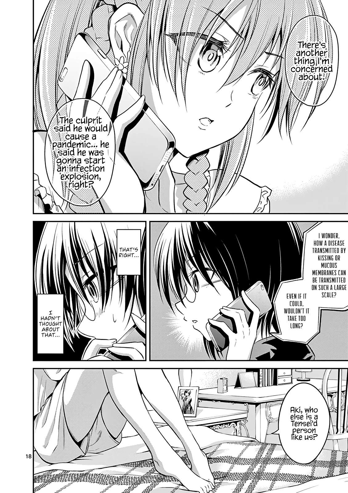 Tensei Pandemic Chapter 65 page 18 - Chapter 65: Staying as a Girl...
