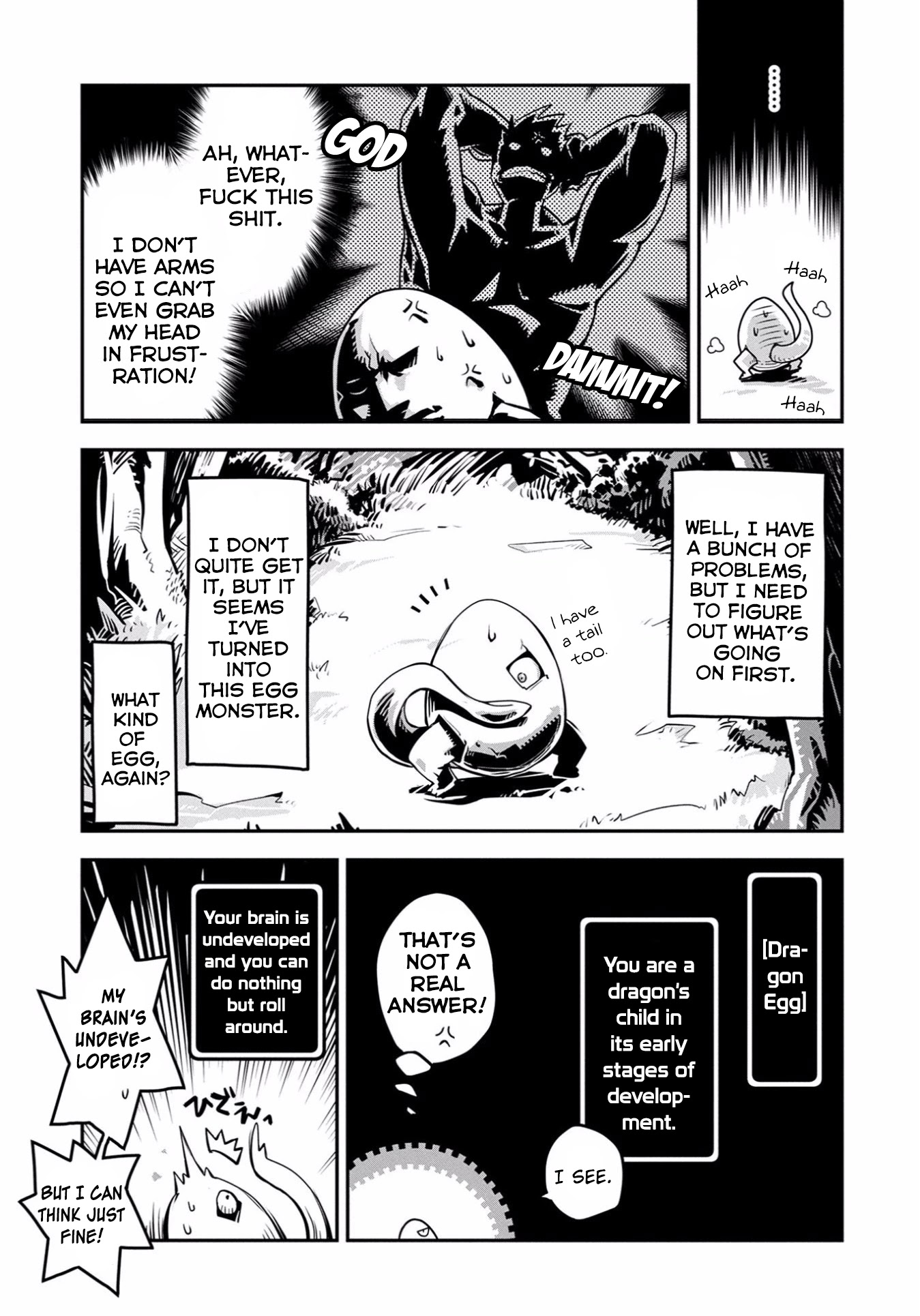 Tensei Shitara Dragon no Tamago Datta - Saikyou Igai Mezasa Nee Chapter 1 page 8 - Chapter 1