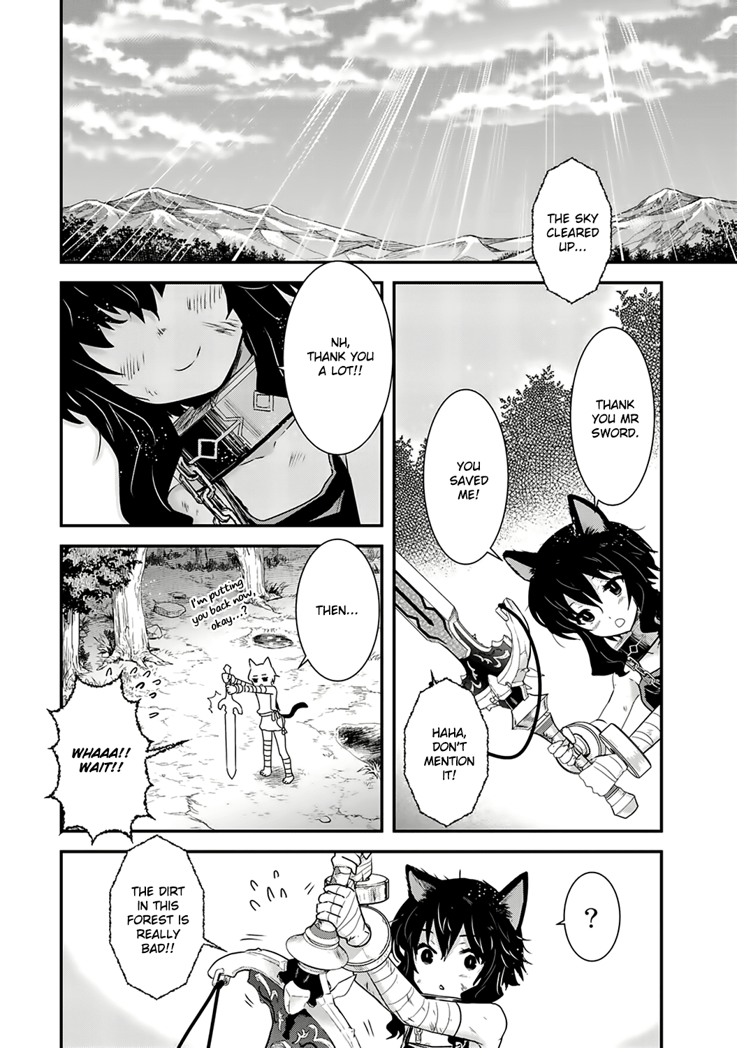 Tensei Shitara Ken deshita Chapter 1 page 24 - Chapter 1: Nameless Black Cat
