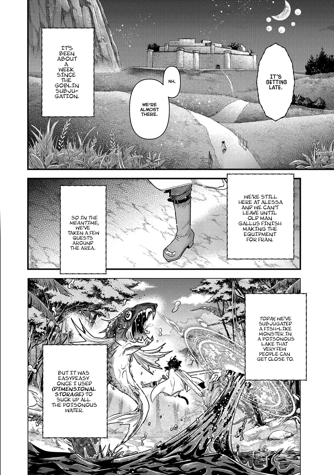 Tensei Shitara Ken deshita Chapter 15 page 4 - Chapter 15: Blue Cats are...Enemies!