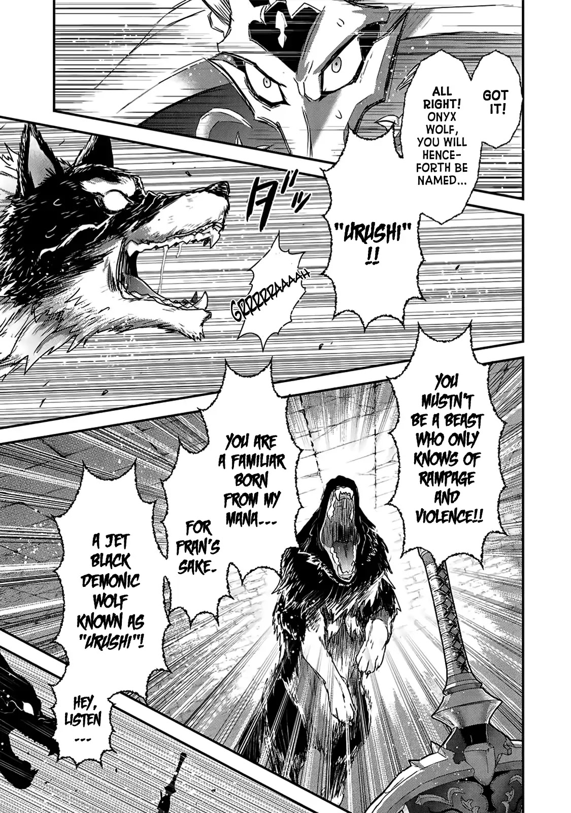 Tensei Shitara Ken deshita Chapter 22 page 22 - Chapter 22: Demonic Wolf Summoning