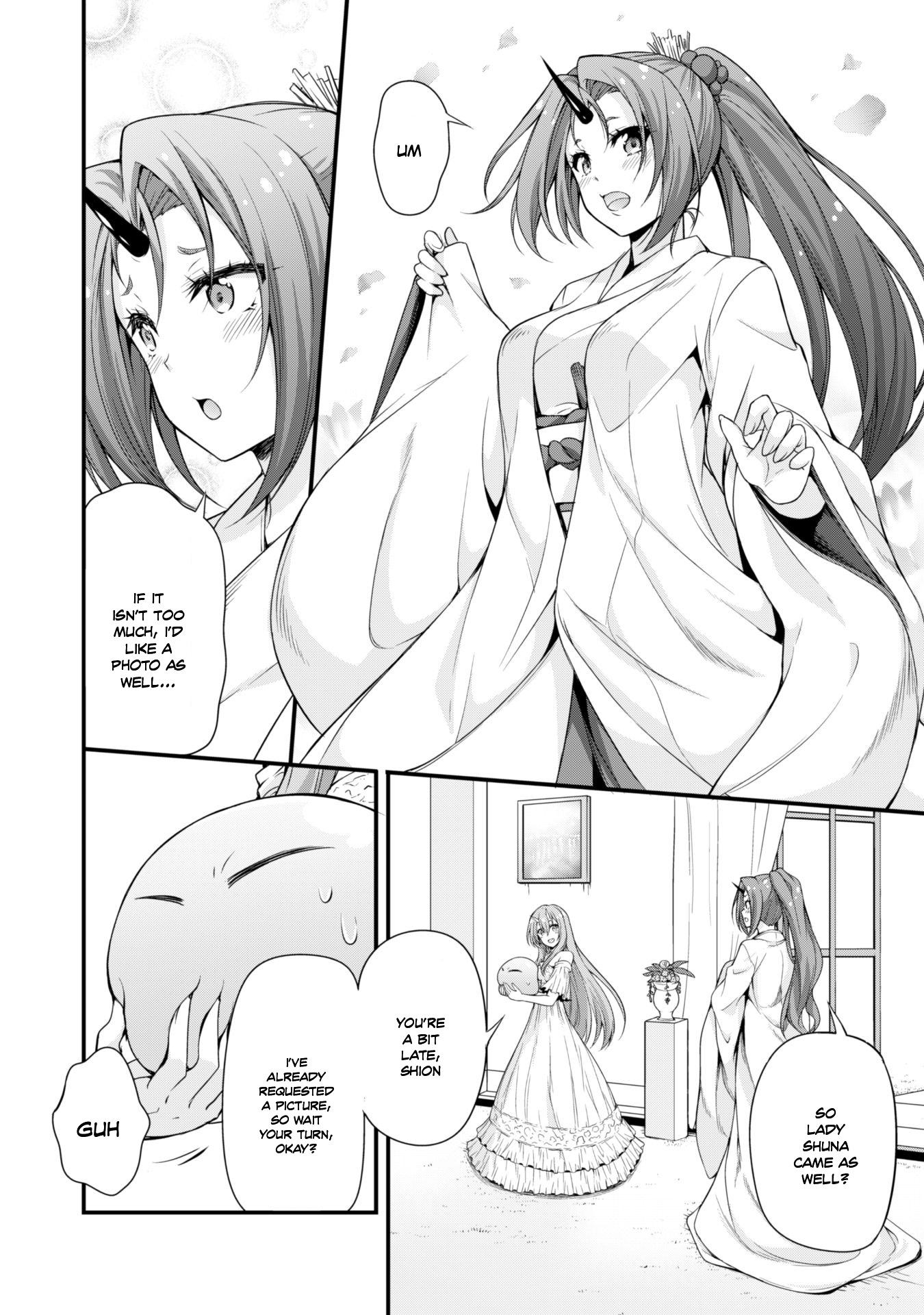 Tensei shitara slime datta ken: the ways of strolling in the demon country Chapter 13 page 8 - Chapter 13: A Photo Shoot, Three Stars!!