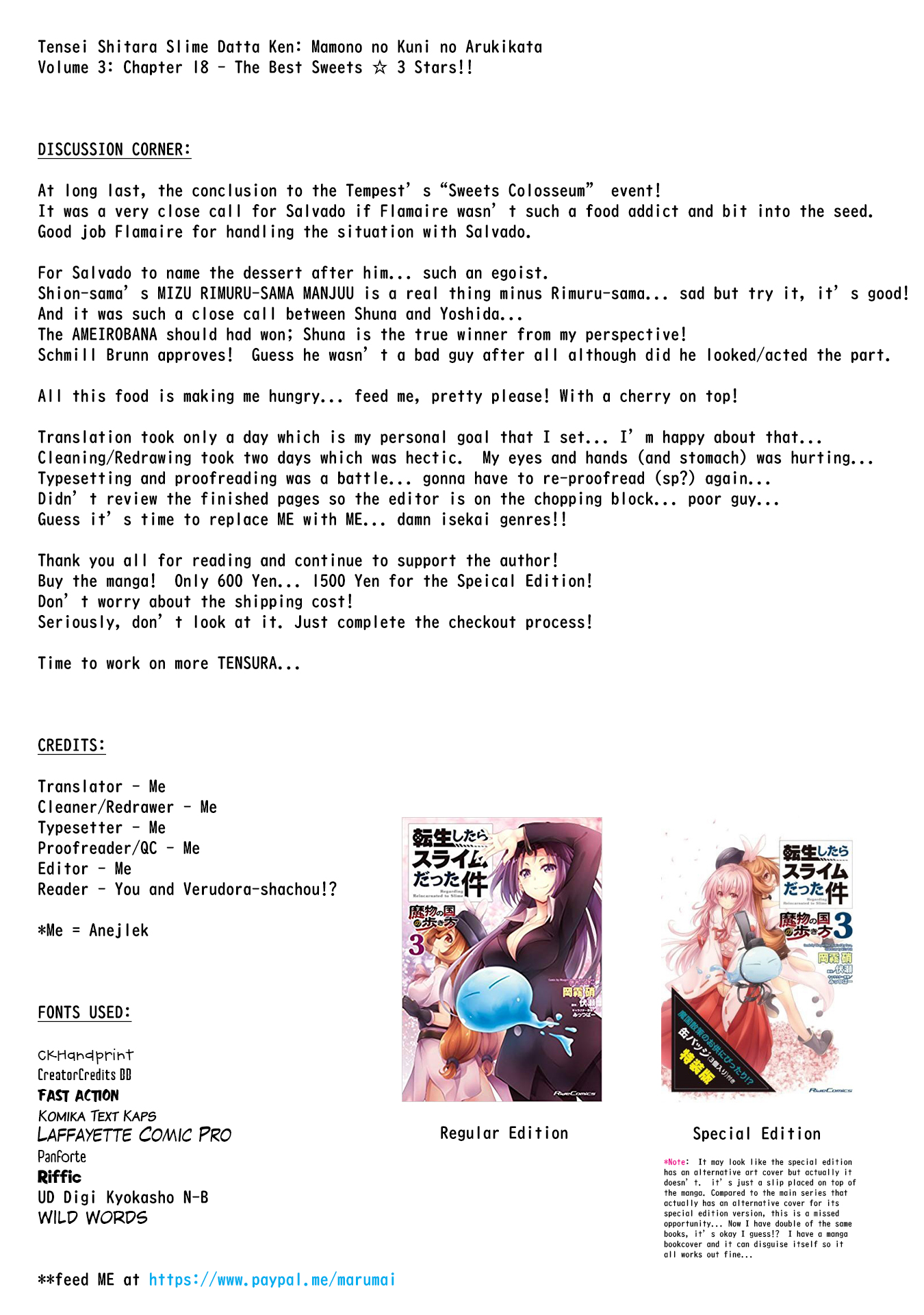 Tensei shitara slime datta ken: the ways of strolling in the demon country Chapter 18 page 29 - Chapter 18: The Finest Sweets ☆ 3 Stars!!