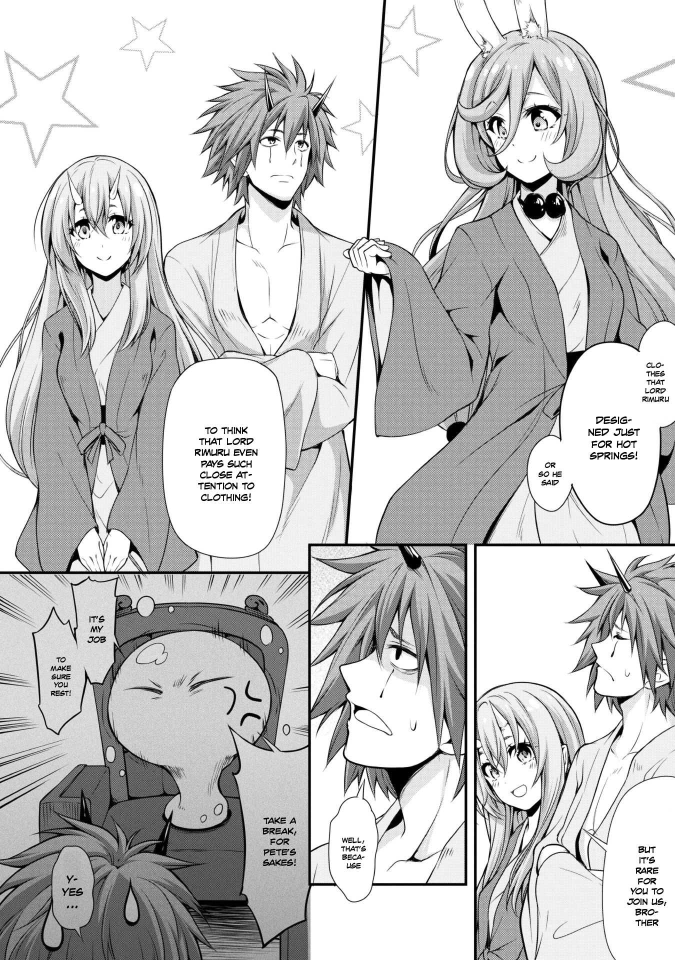 Tensei shitara slime datta ken: the ways of strolling in the demon country Chapter 9 page 4 - Chapter 9: Open Air Bath, Three Stars!!