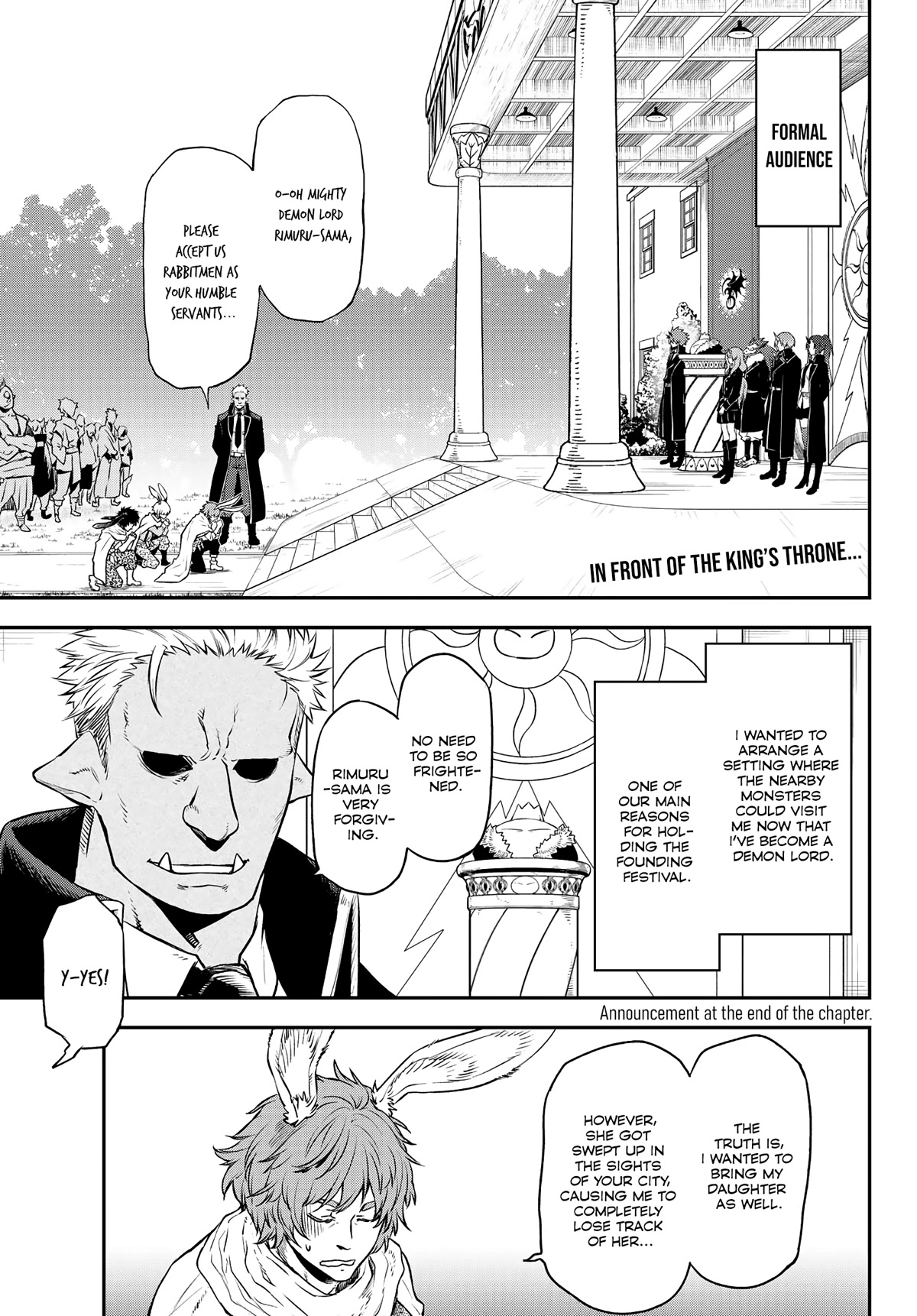 Tensei Shitara Slime Datta Ken Chapter 106 page 1 - Chapter 106: Formal Audiences