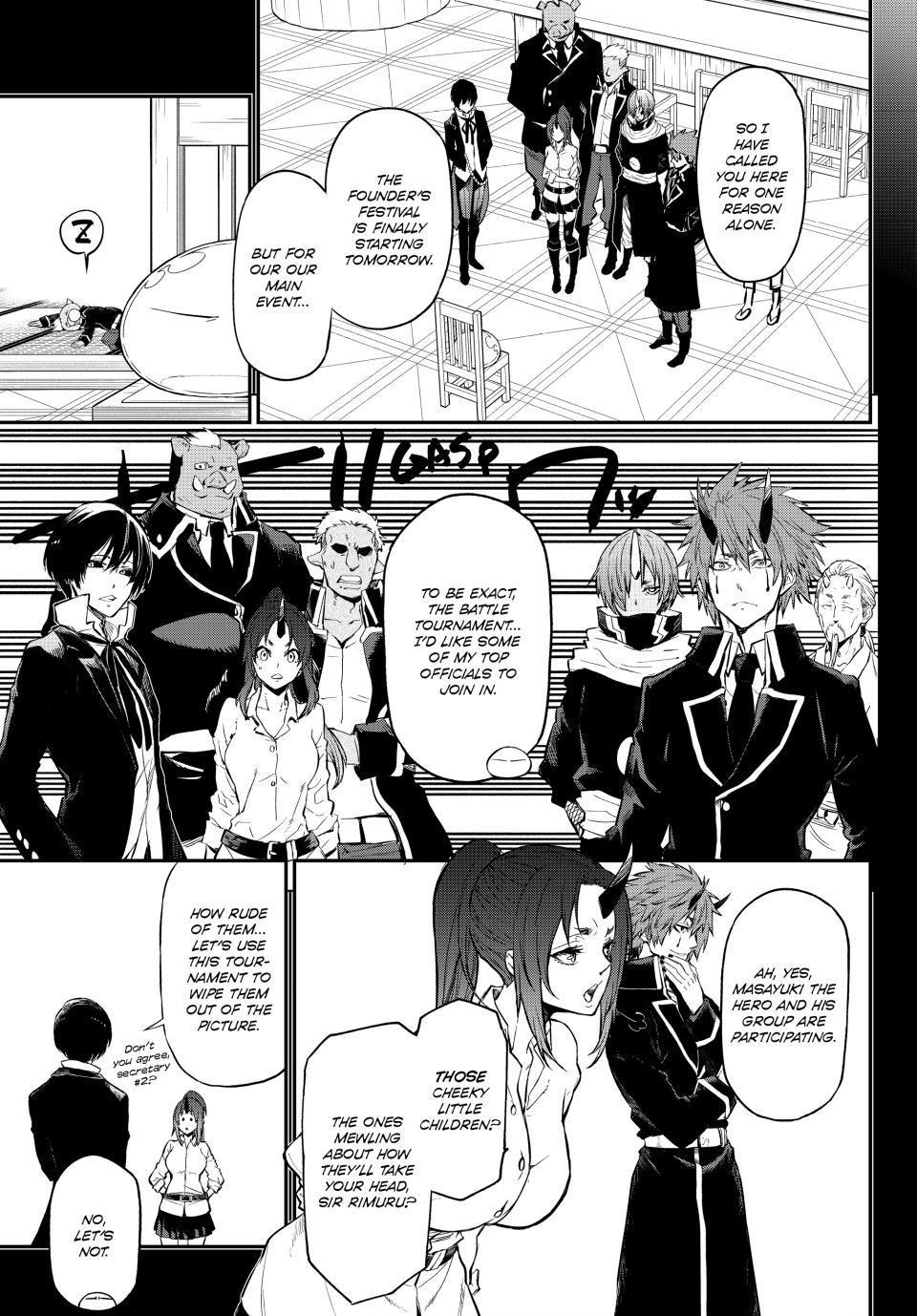 Tensei Shitara Slime Datta Ken Chapter 111 page 1 - Chapter 111