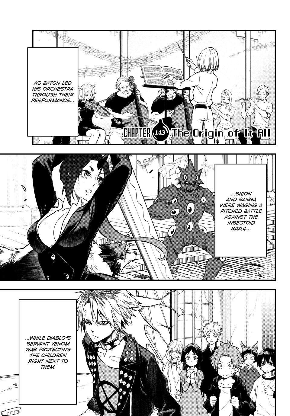Tensei Shitara Slime Datta Ken Chapter 143 page 1 - Chapter 143