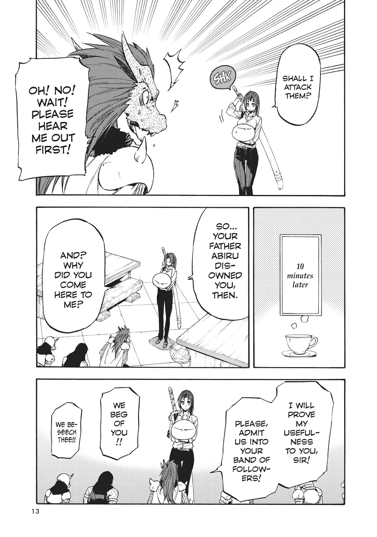 Tensei Shitara Slime Datta Ken Chapter 28 page 13 - Chapter 28: Attention on the Town of Monsters