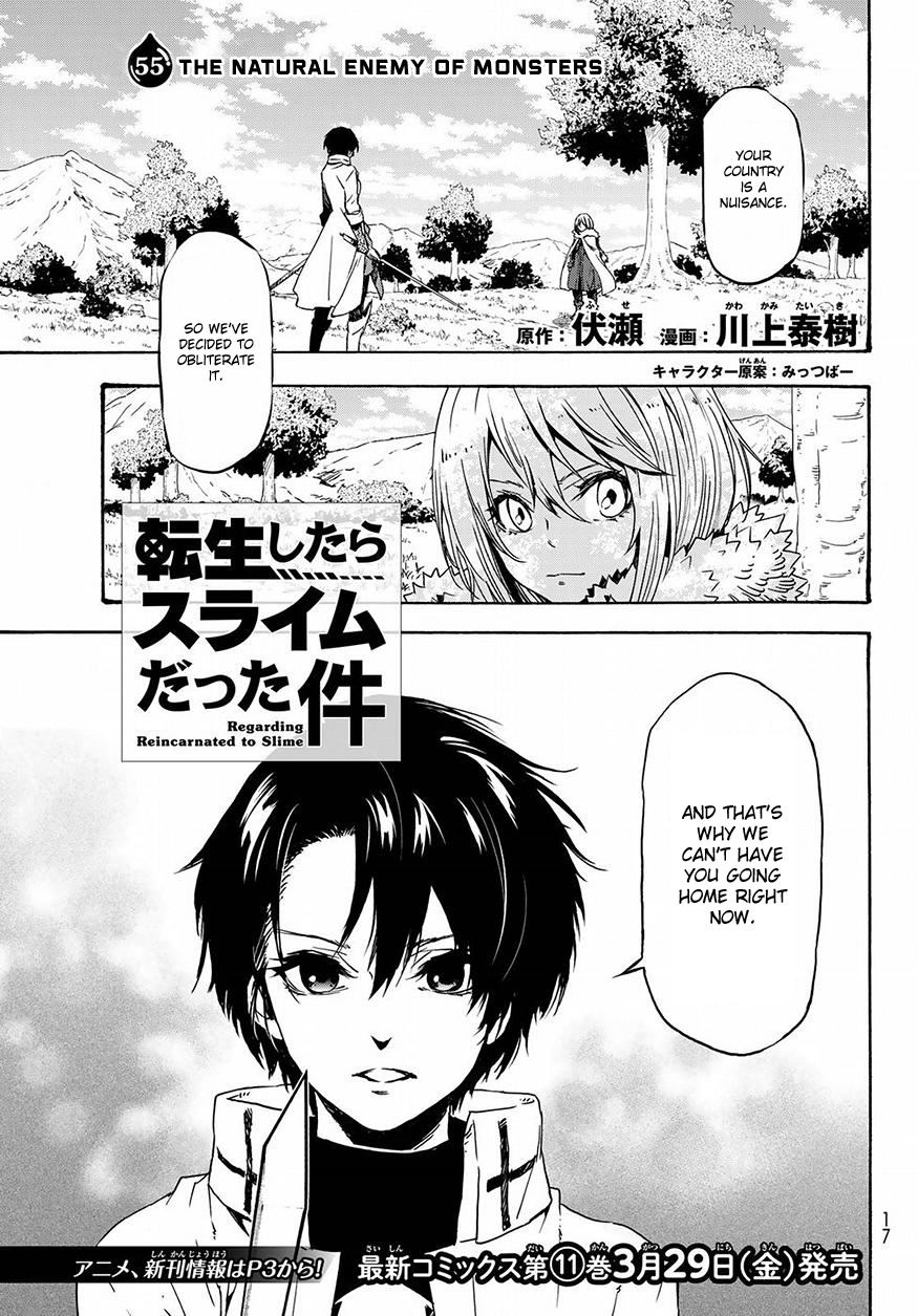 Tensei Shitara Slime Datta Ken Chapter 55 page 4 - Chapter 55: The Natural Enemy of Monsters
