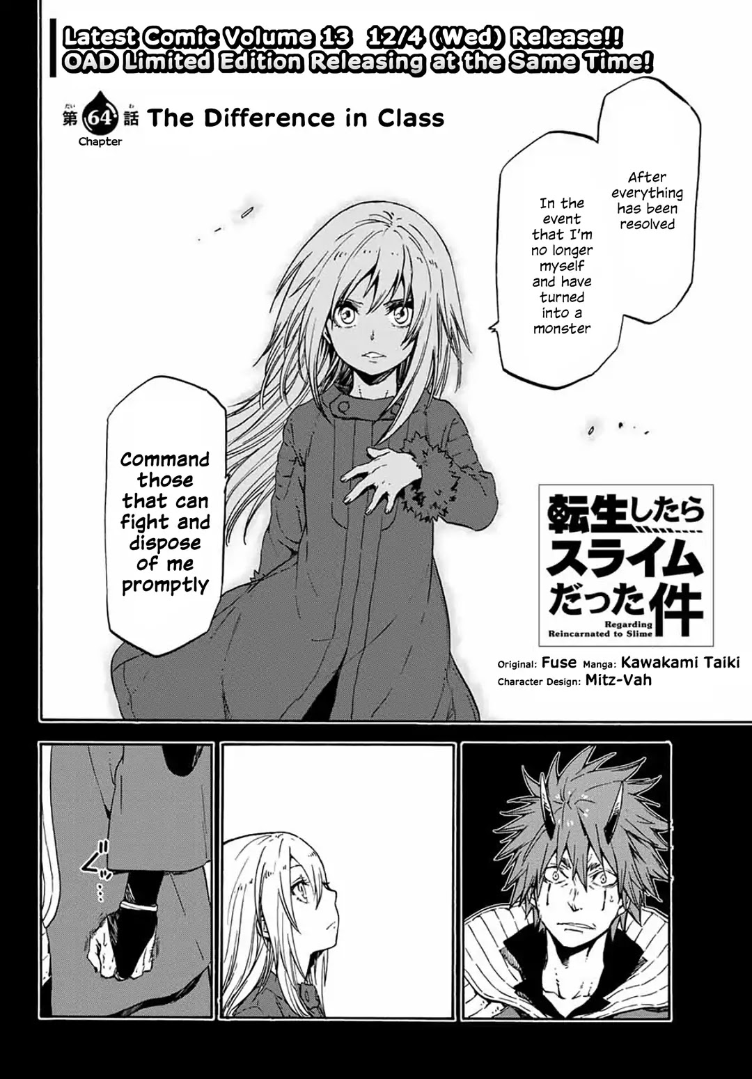 Tensei Shitara Slime Datta Ken Chapter 64 page 4 - Chapter 64: The Difference in Class