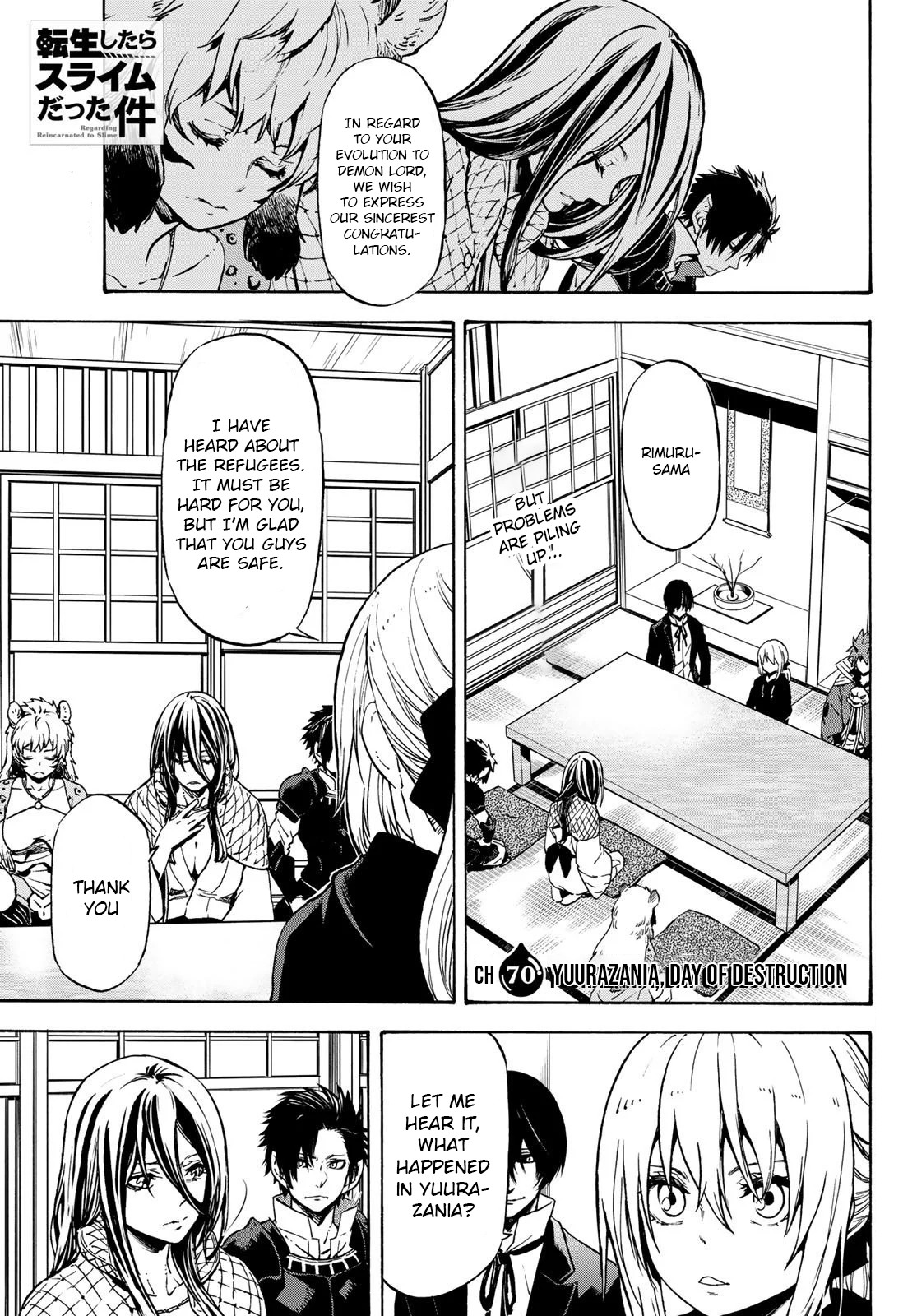 Tensei Shitara Slime Datta Ken Chapter 70 page 1 - Chapter 70: Yuurazania, Day of Destruction