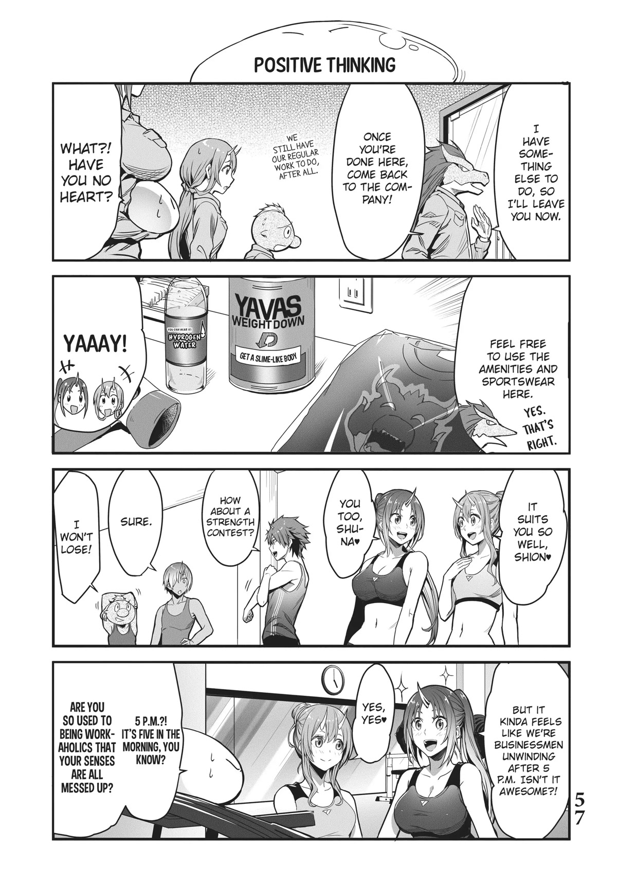 Tensei Shite mo Shachiku Datta Ken Chapter 13 page 7 - Chapter 13: Rimuru and His Cheerful Coworker's Doing Fitness