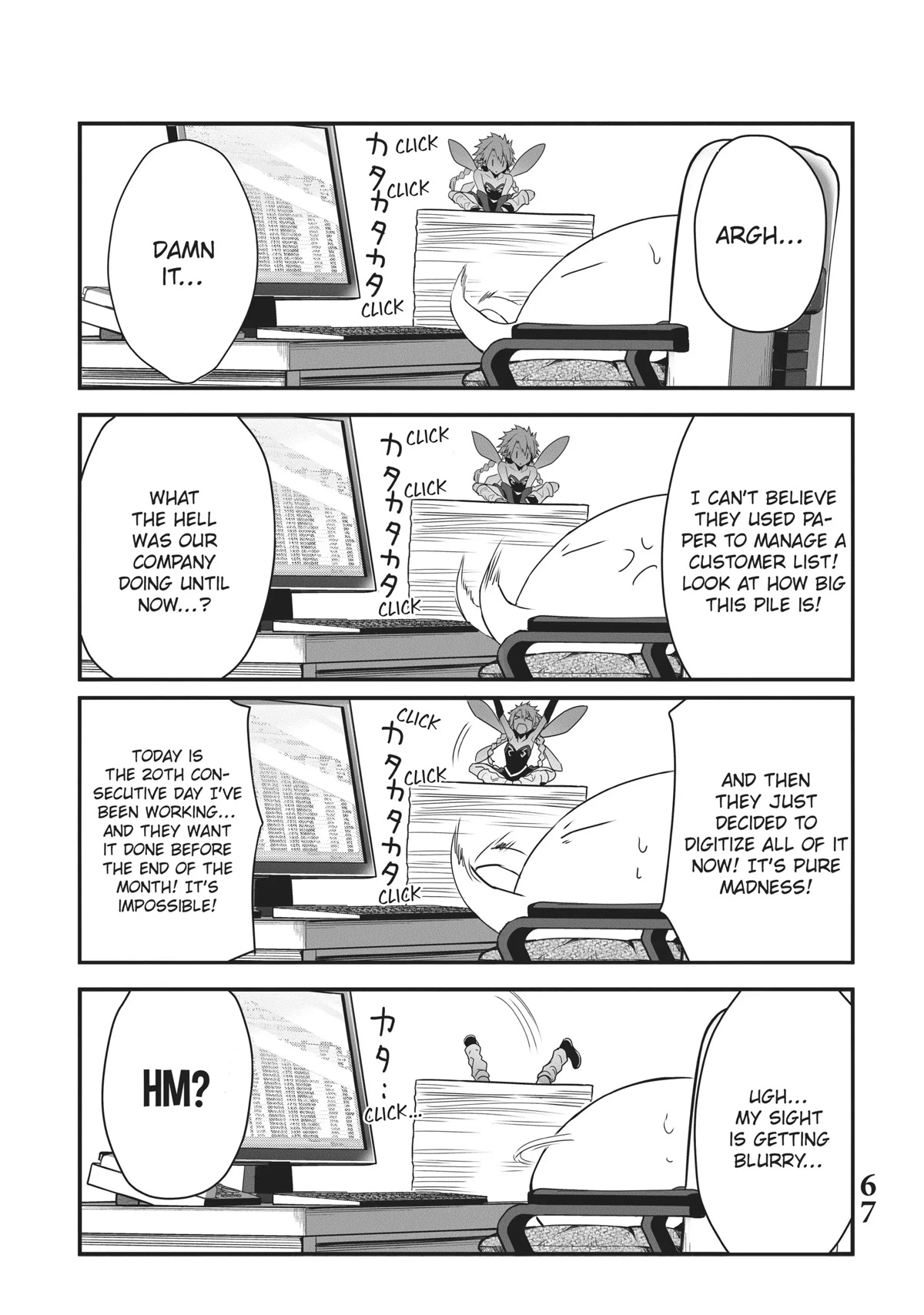 Tensei Shite mo Shachiku Datta Ken Chapter 14 page 1 - Chapter 14: Rimuru and His Cheerful Coworker's, And the Fairy