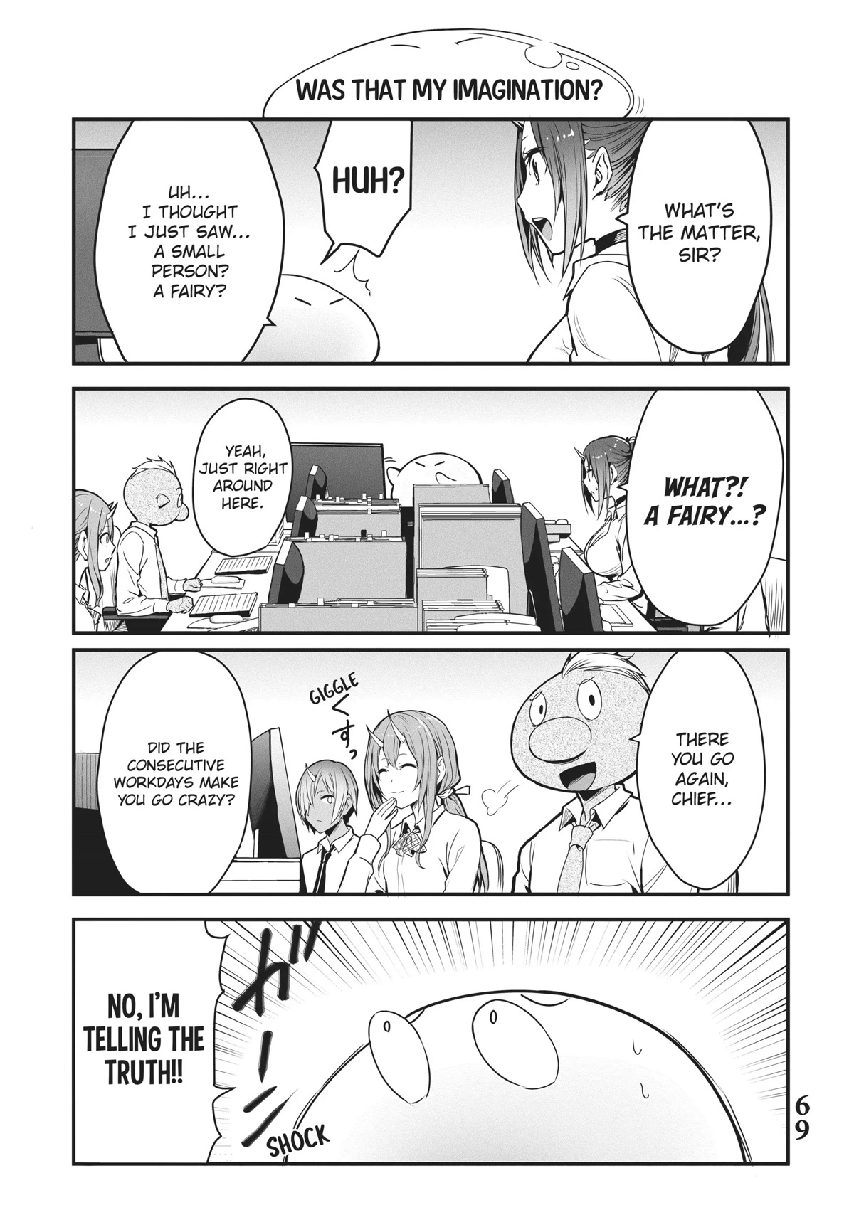 Tensei Shite mo Shachiku Datta Ken Chapter 14 page 3 - Chapter 14: Rimuru and His Cheerful Coworker's, And the Fairy