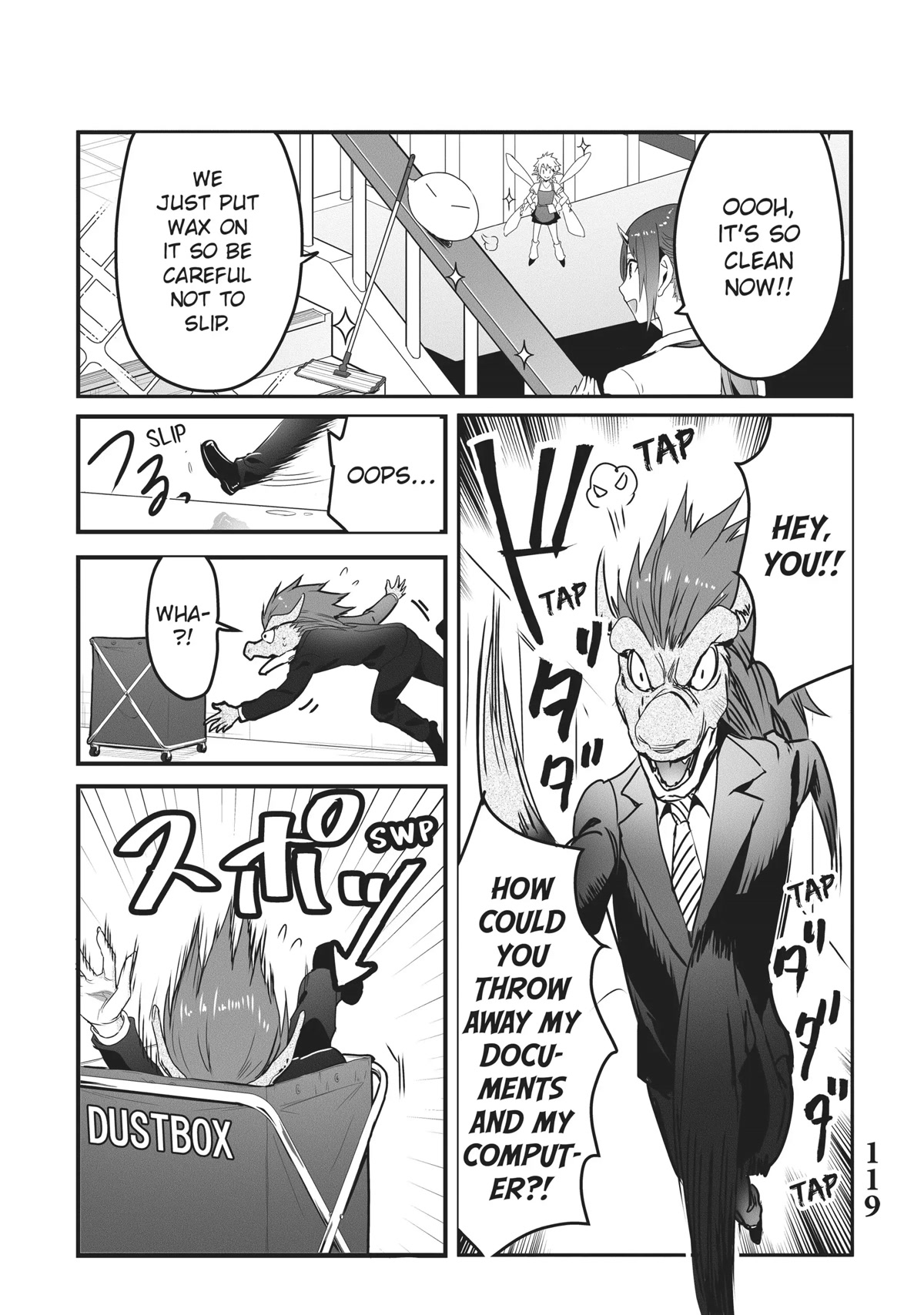 Tensei Shite mo Shachiku Datta Ken Chapter 17 page 11 - Chapter 17: Rimuru and His Cheerful Coworker's Cleaning Up