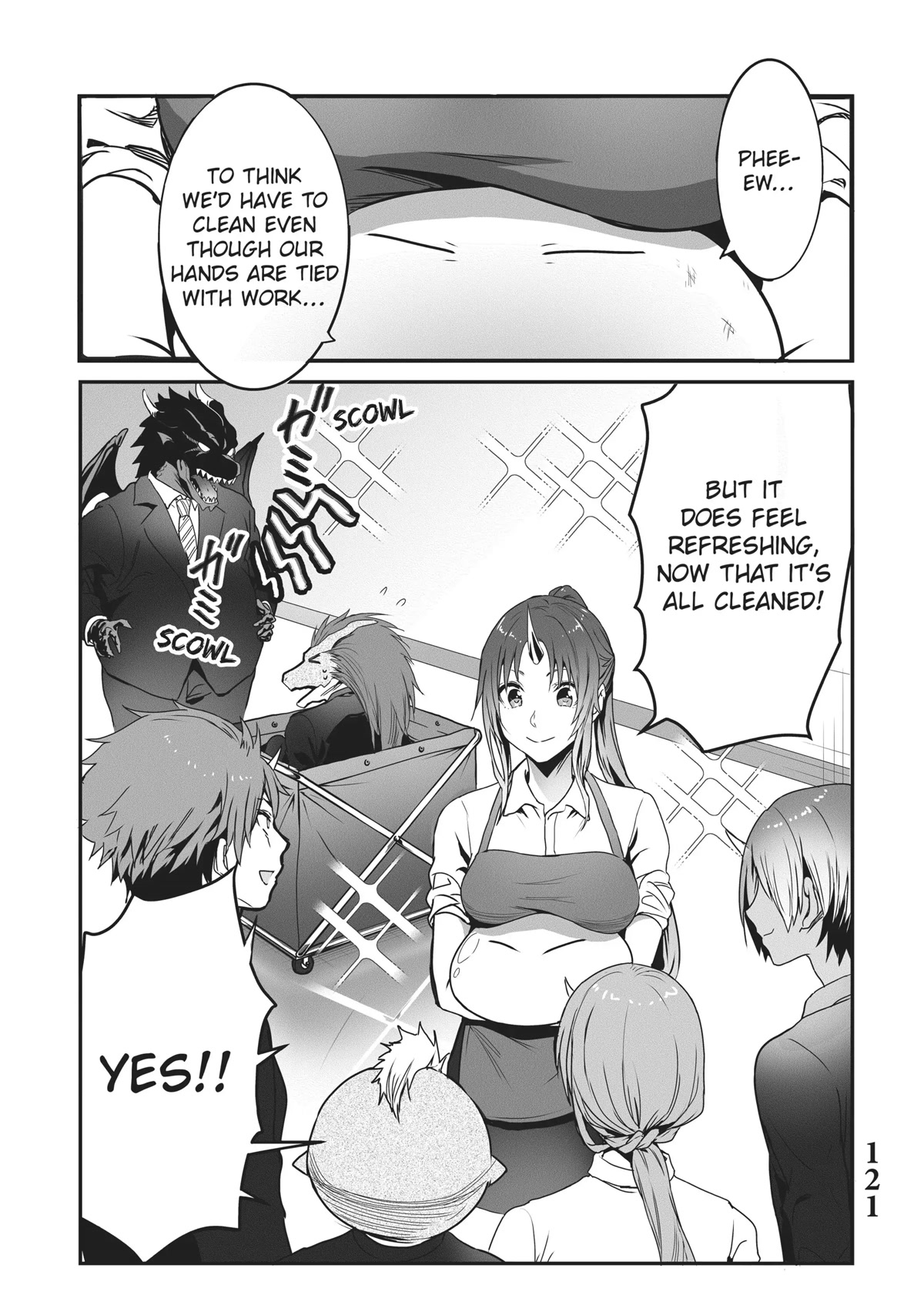Tensei Shite mo Shachiku Datta Ken Chapter 17 page 13 - Chapter 17: Rimuru and His Cheerful Coworker's Cleaning Up