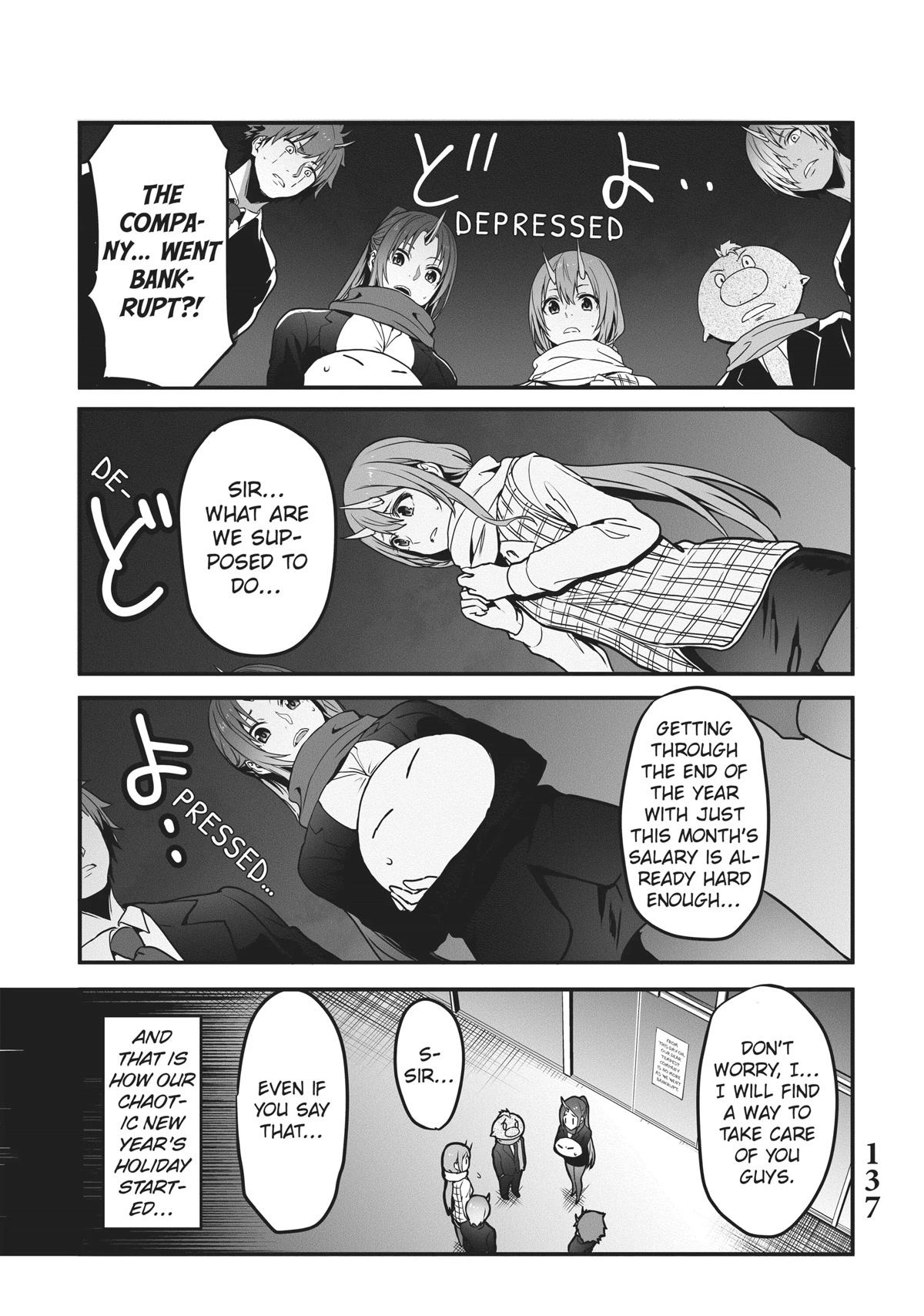 Tensei Shite mo Shachiku Datta Ken Chapter 19 page 1 - Chapter 19: Rimuru and His Cheerful Coworker's New Journey
