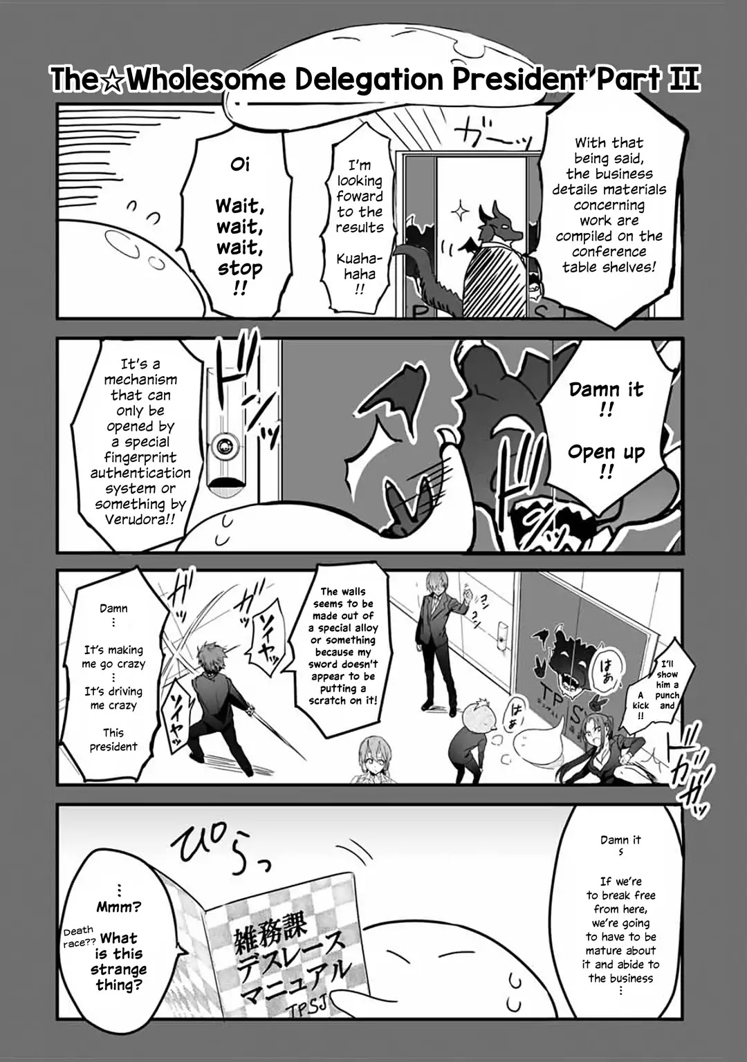 Tensei Shite mo Shachiku Datta Ken Chapter 2 page 7 - Chapter 2: Rimuru and His Amusing Colleagues' Bright Death Race