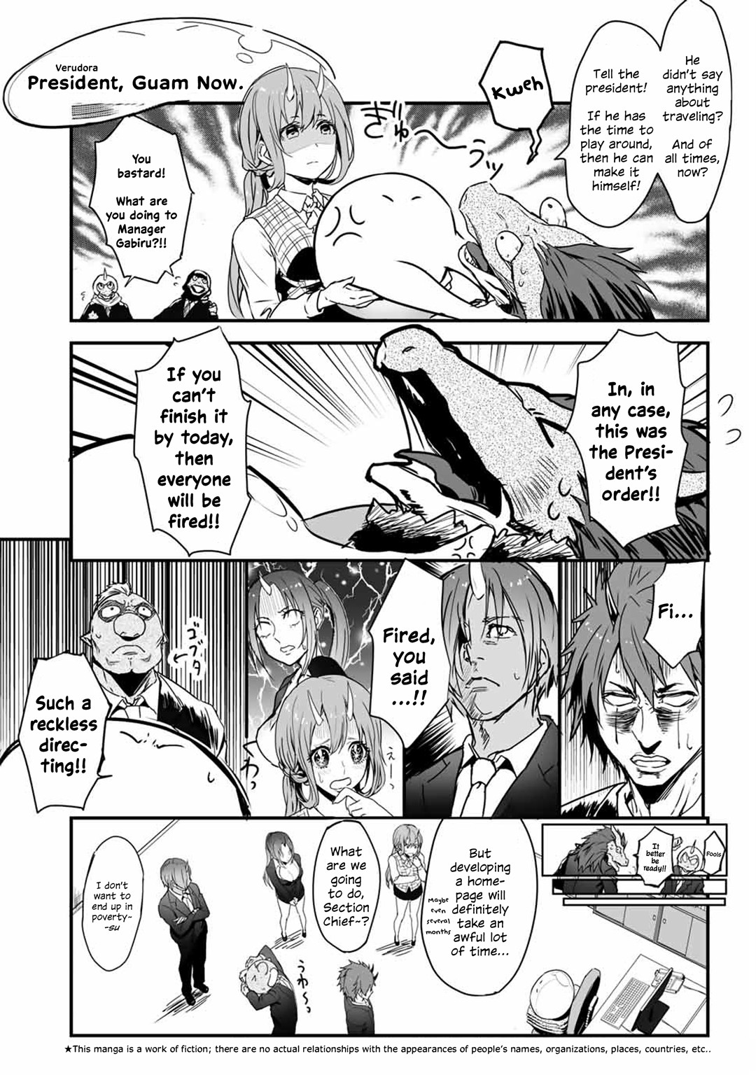 Tensei Shite mo Shachiku Datta Ken Chapter 3 page 3 - Chapter 3: Rimuru and His Delightful Friends and Their First Mission