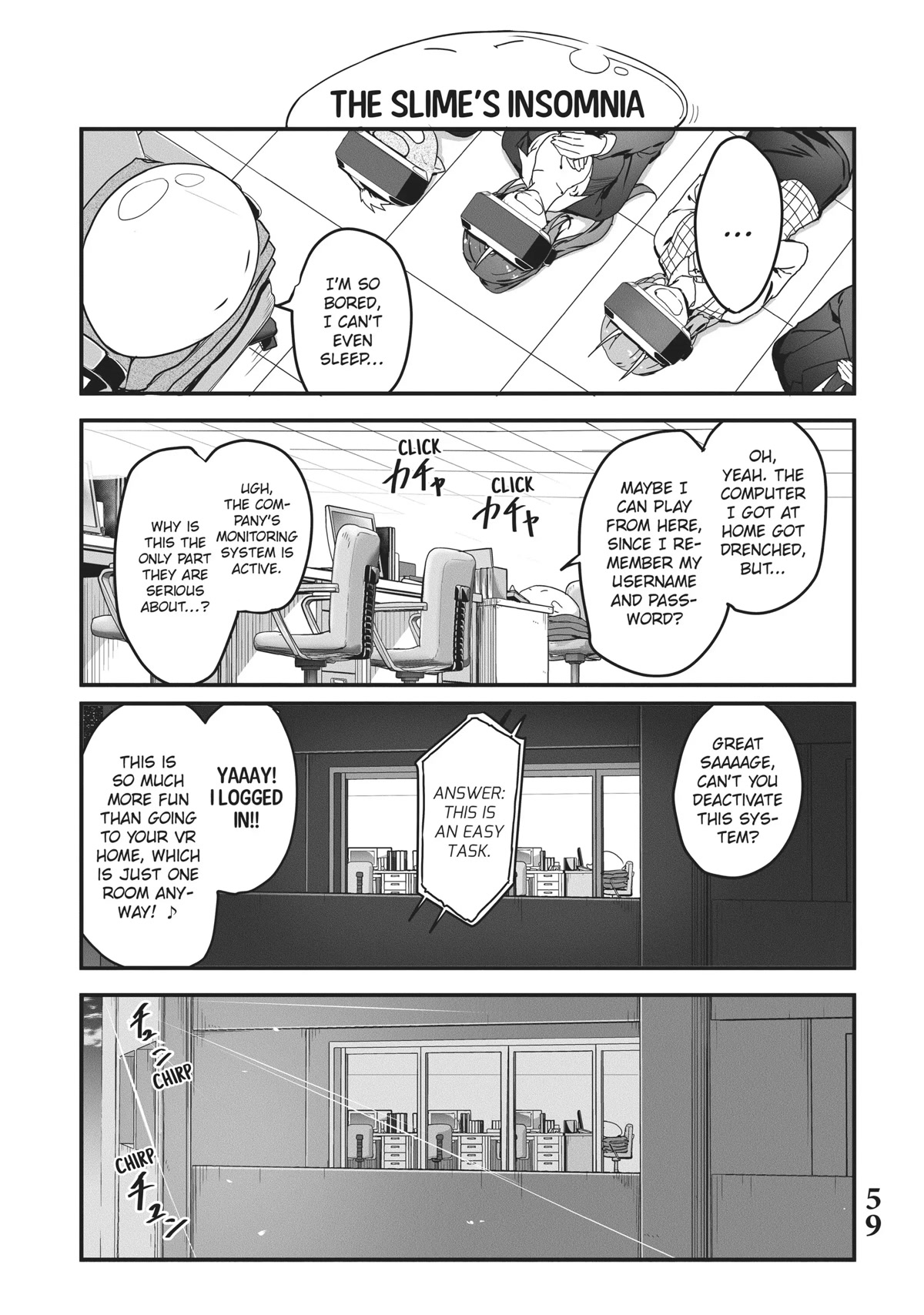 Tensei Shite mo Shachiku Datta Ken Chapter 4 page 13 - Chapter 4: Rimuru and His Cheerful Coworker's VR Home