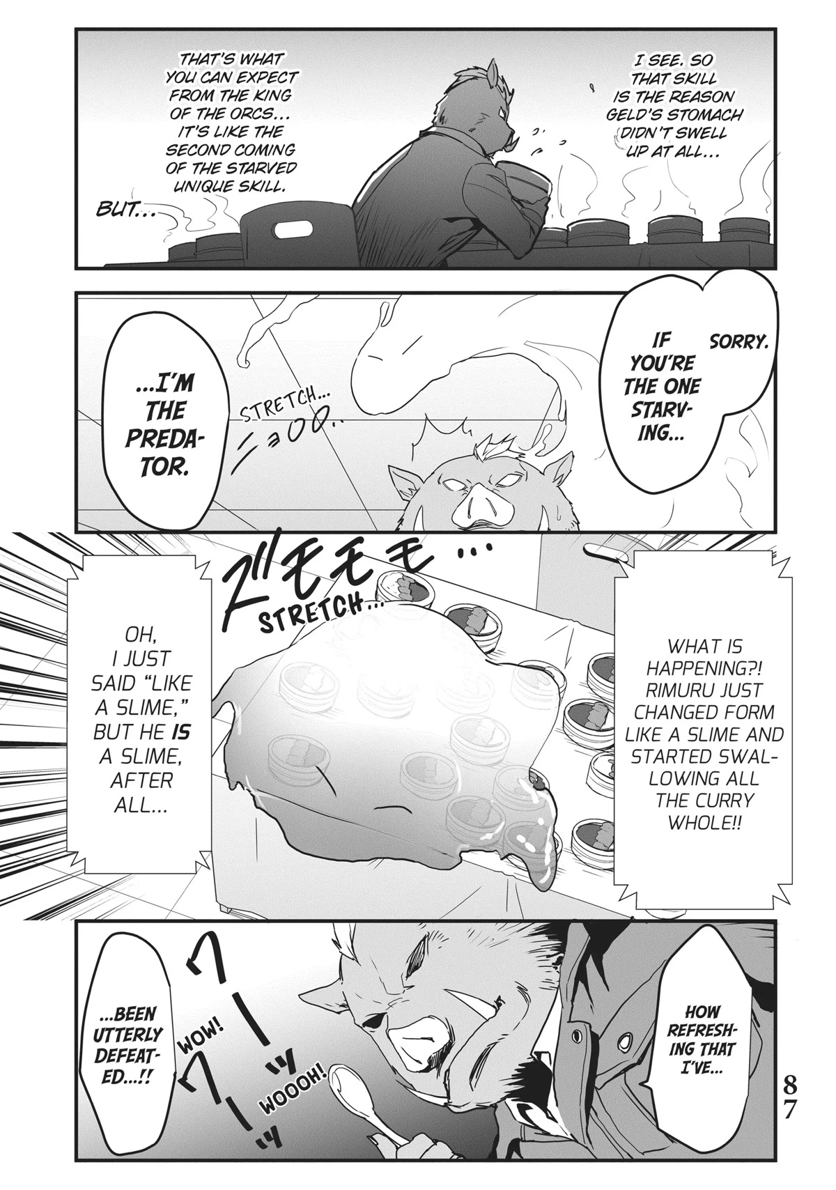 Tensei Shite mo Shachiku Datta Ken Chapter 6 page 13 - Chapter 6: Rimuru and His Cheerful Coworker's At the Staff Canteen