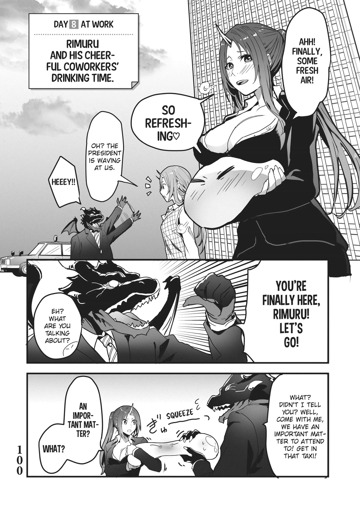 Tensei Shite mo Shachiku Datta Ken Chapter 8 page 2 - Chapter 8: Rimuru and His Cheerful Coworker's Drinking Time