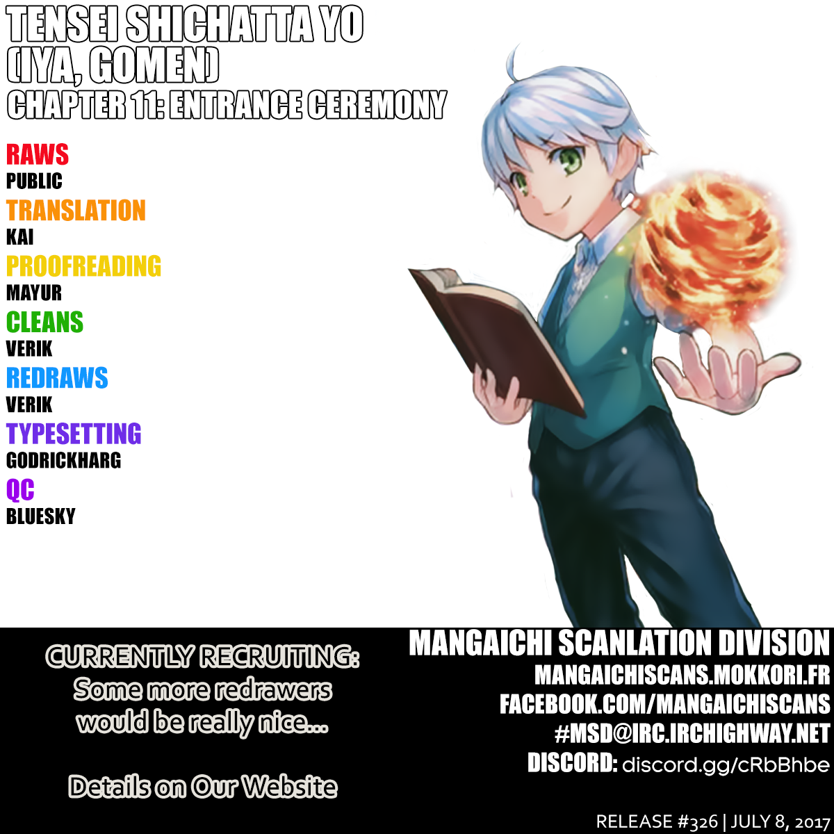 Tenseishichatta yo (Iya, Gomen) Chapter 11 page 1 - Chapter 11