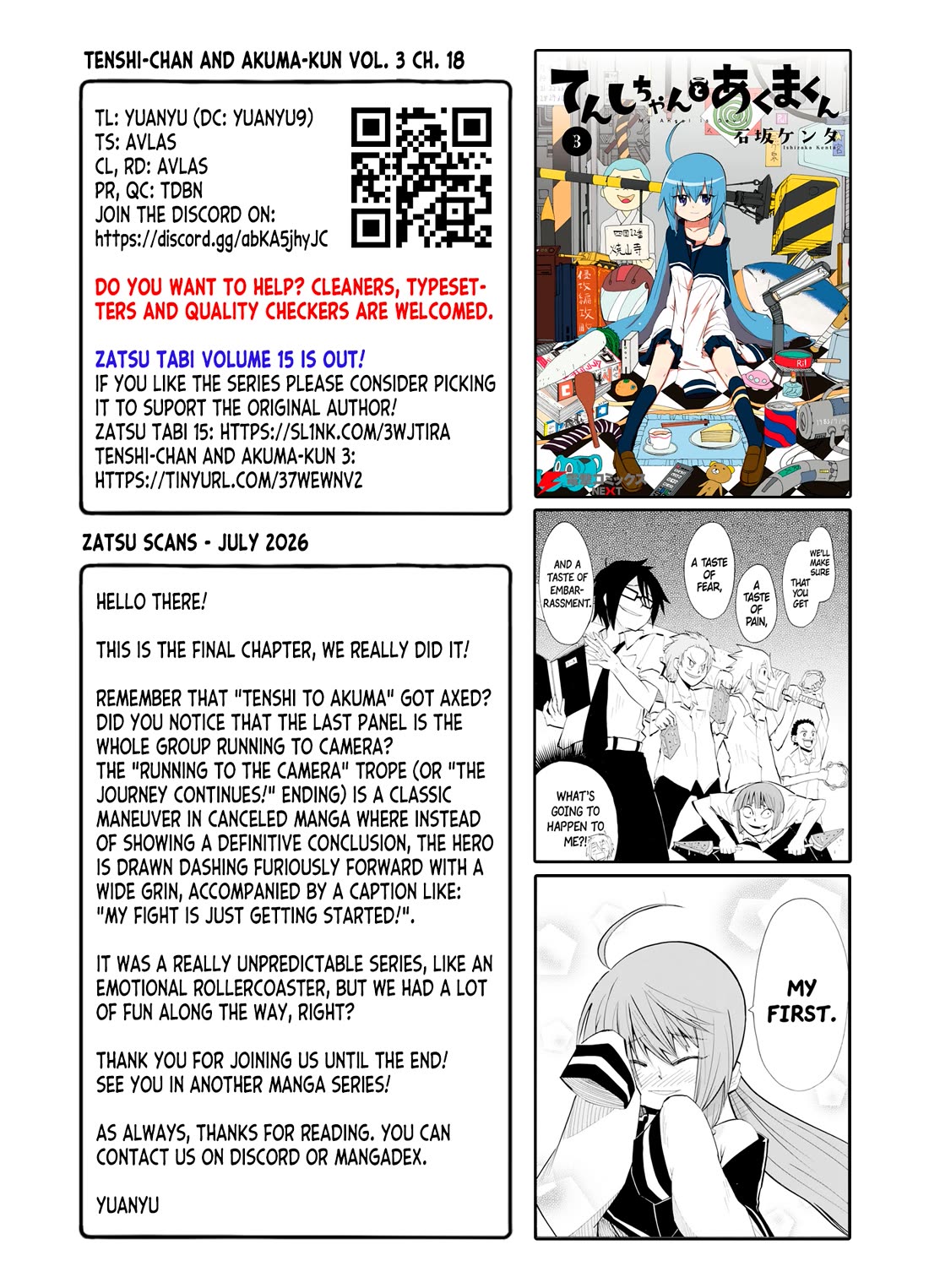Tenshi-chan to Akuma-kun Chapter 18 page 36 - Chapter 18: Final Chapter - Right, Tenshi? Yup, Akuma.