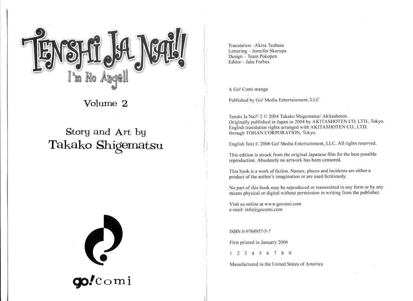 Tenshi Ja Nai! Chapter 2.0 page 2 - Vol.02 Chapter 0