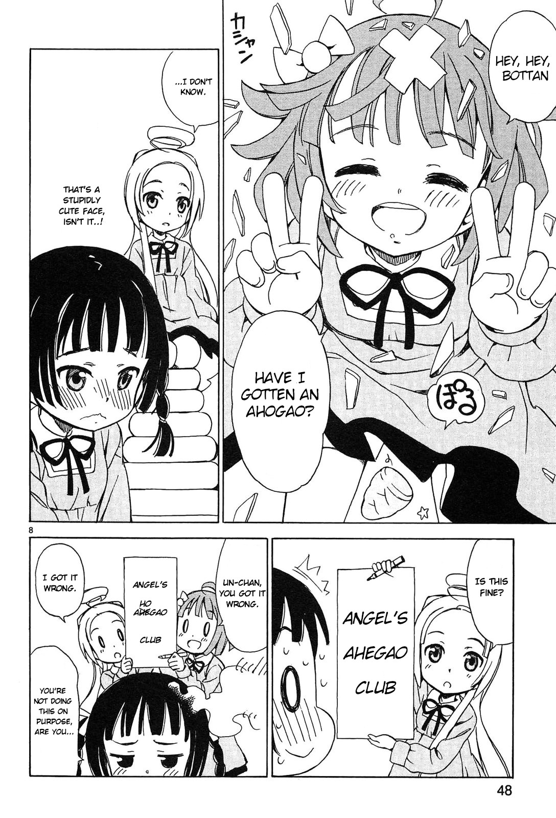 Tenshi no Drop Chapter 4 page 8 - Chapter 4: Hmmm, an Angel's Ahogao