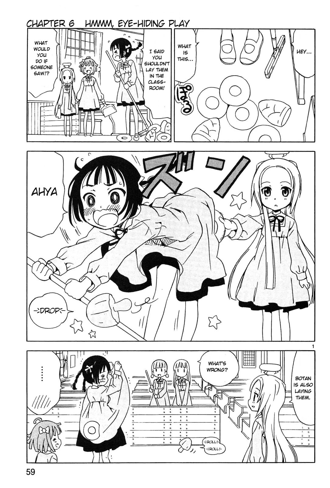 Tenshi no Drop Chapter 6 page 1 - Chapter 6: Hmmm, Eye-Hiding Play