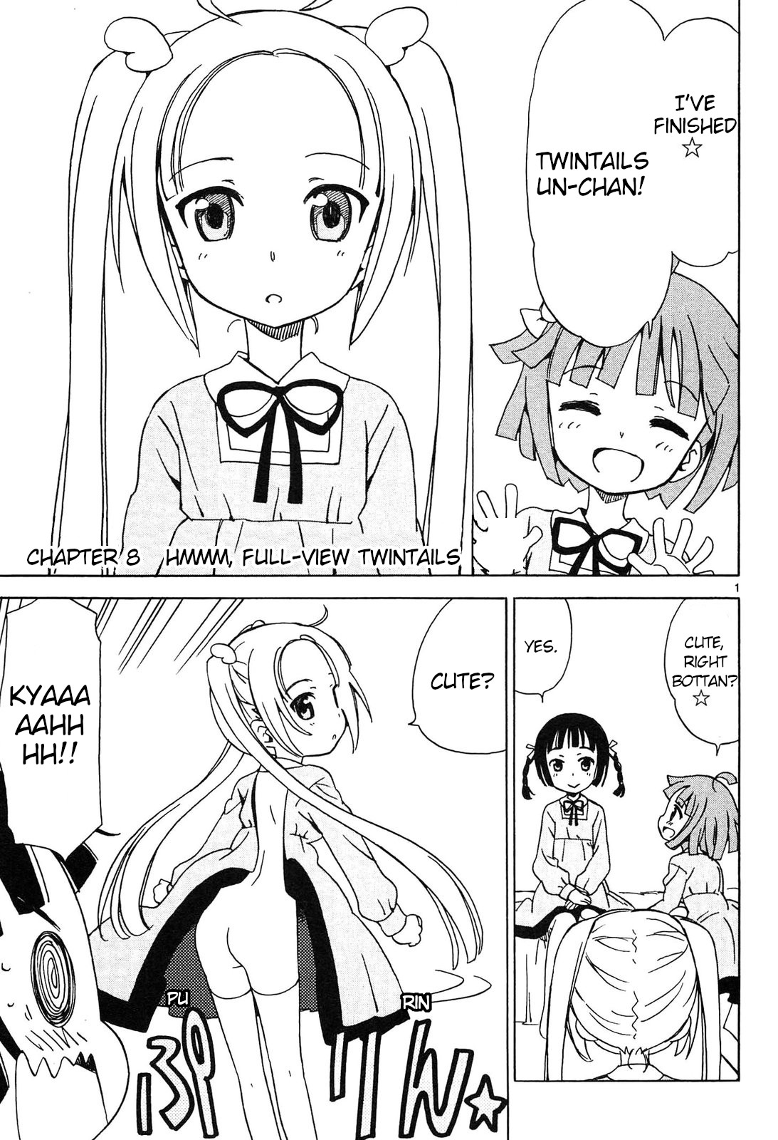 Tenshi no Drop Chapter 8 page 1 - Chapter 8: Hmmm, Full-View Twintails