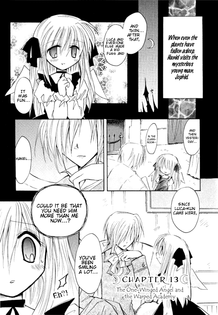 Tenshi no Hane to Akuma no Shippo Chapter 13.2 page 3 - Chapter 13 v2 : The One-Winged Angel and the Warped Academy