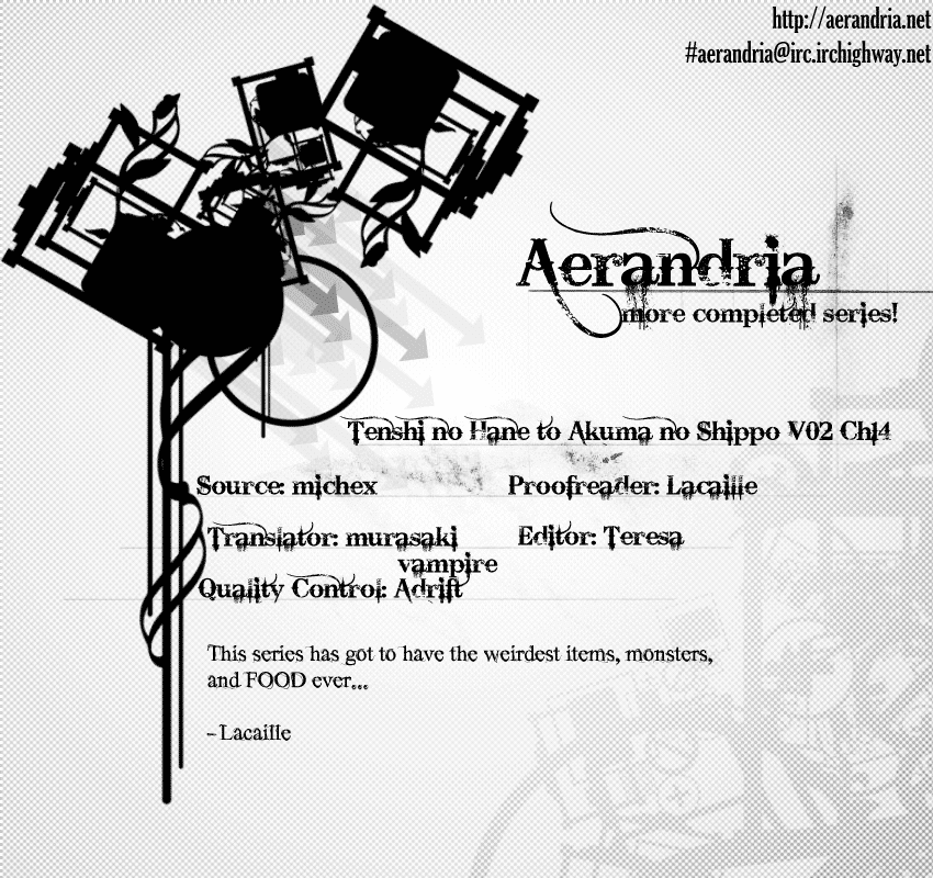 Tenshi no Hane to Akuma no Shippo Chapter 14.2 page 2 - Chapter 14 v2 : The Angels in Black and the Night of Blessing