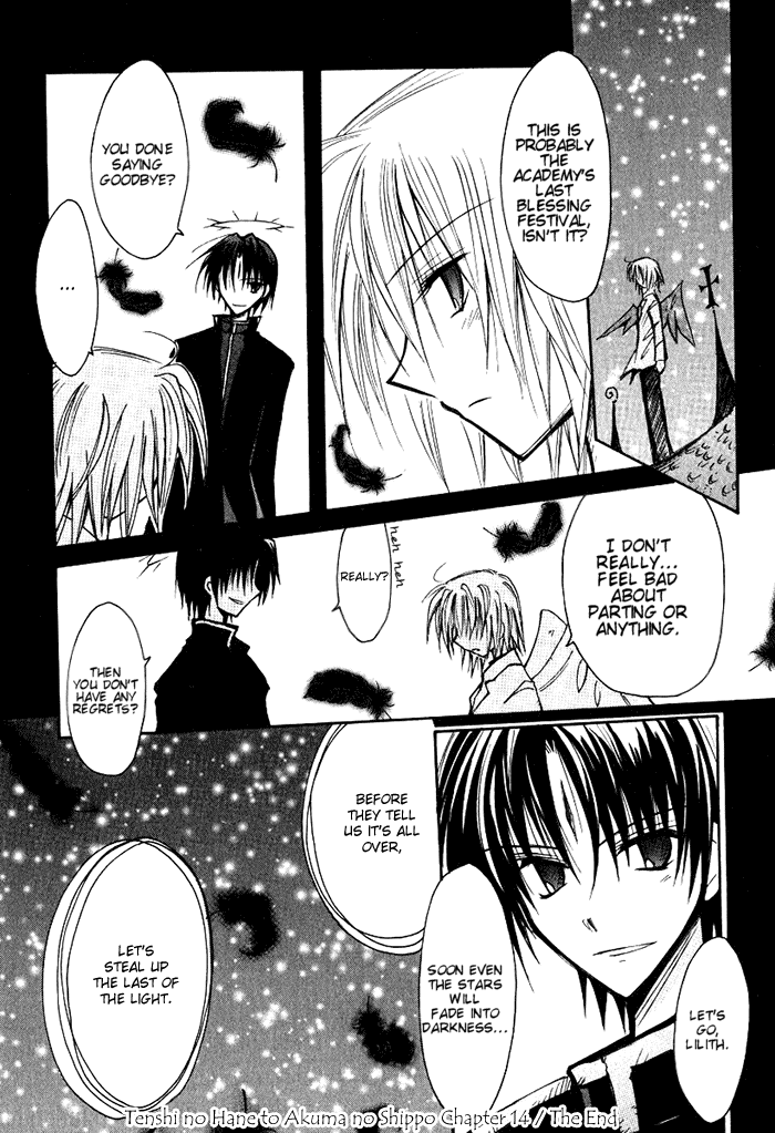 Tenshi no Hane to Akuma no Shippo Chapter 14.2 page 22 - Chapter 14 v2 : The Angels in Black and the Night of Blessing
