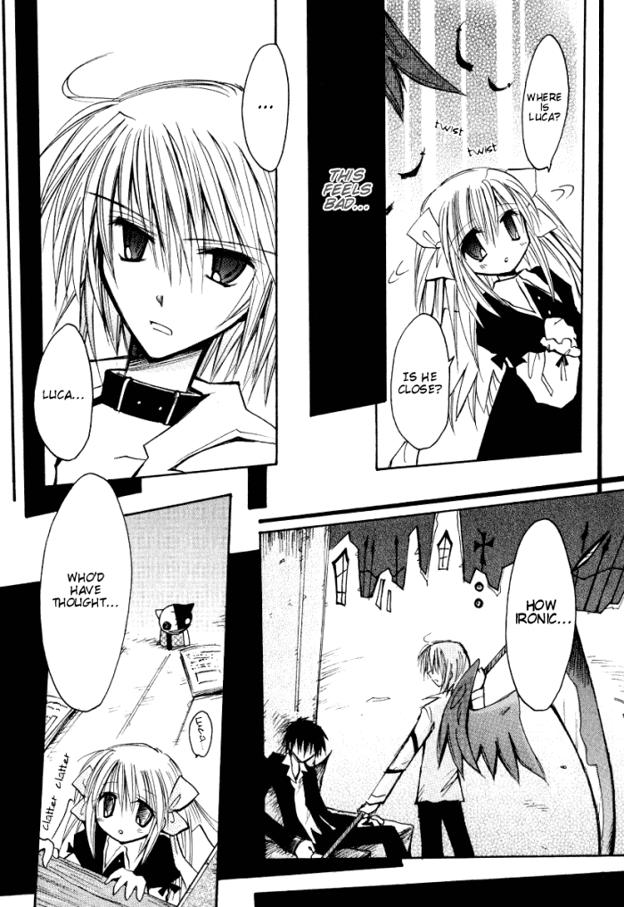 Tenshi no Hane to Akuma no Shippo Chapter 15.2 page 14 - Chapter 15 v2 : Blue Fragments and Red Keys