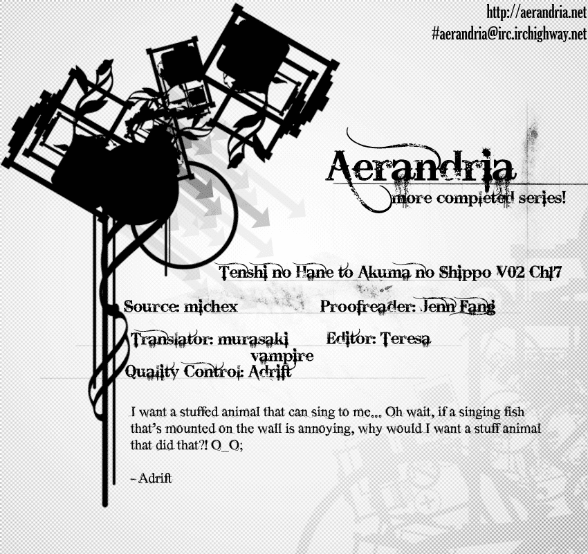 Tenshi no Hane to Akuma no Shippo Chapter 17.2 page 2 - Chapter 17 v2 : The Angel's Task and the Song Of Guidance