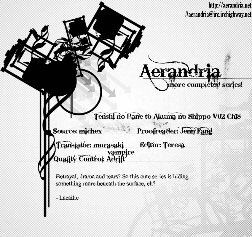Tenshi no Hane to Akuma no Shippo Chapter 18.2 page 2 - Chapter 18 v2 : The Angel of Sadness and the False Prophecy