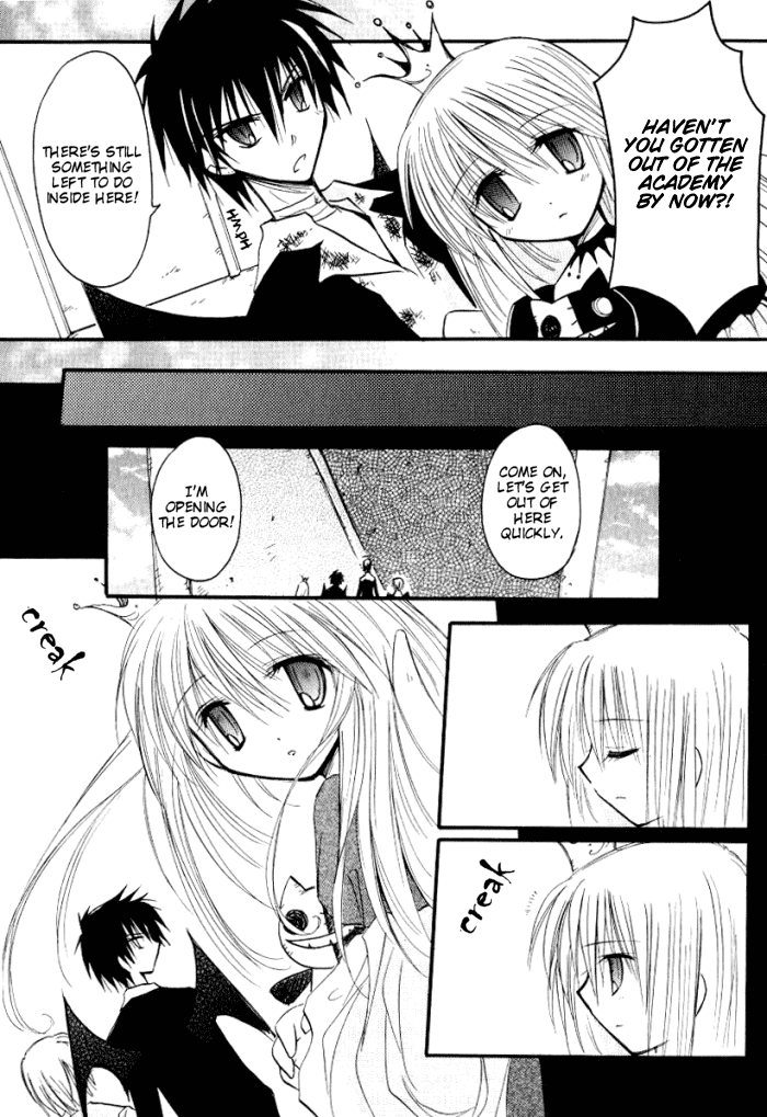 Tenshi no Hane to Akuma no Shippo Chapter 19.2 page 14 - Chapter 19 v2 : The Last Night and the Gate at the Edge of the Academy