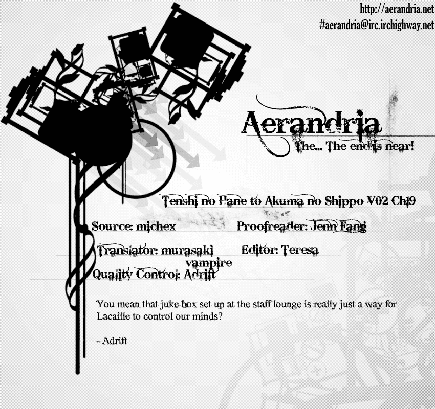 Tenshi no Hane to Akuma no Shippo Chapter 19.2 page 2 - Chapter 19 v2 : The Last Night and the Gate at the Edge of the Academy