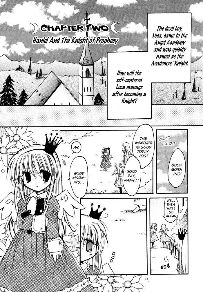 Tenshi no Hane to Akuma no Shippo Chapter 2 page 2 - Chapter 2 : Haniel And The Knight of Prophecy