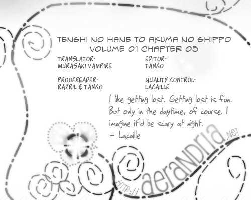 Tenshi no Hane to Akuma no Shippo Chapter 5 page 13 - Chapter 5 : The Holy Knight and the Wandering Forest (Part 1)